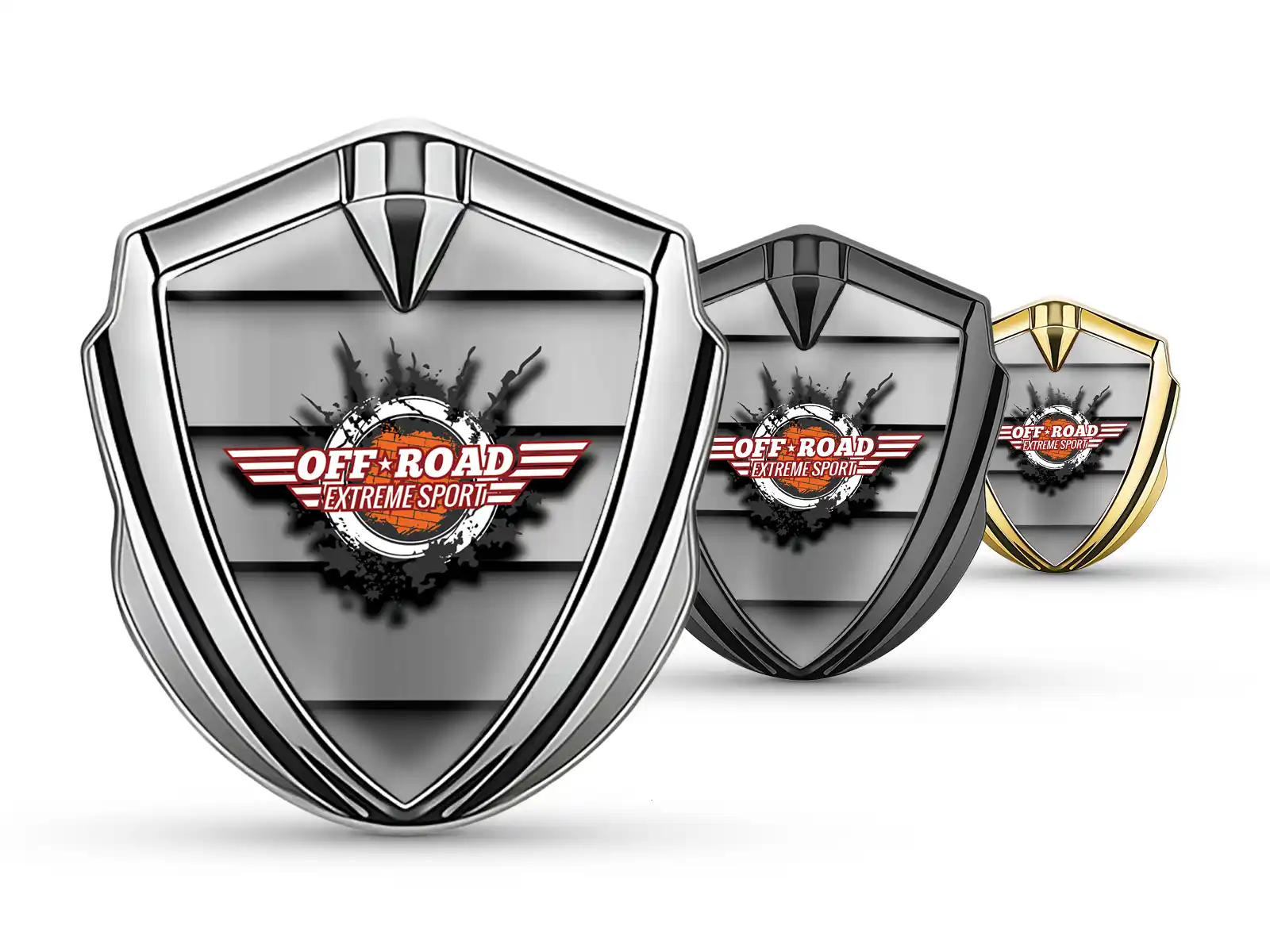 Emblem Silikon Abzeichen Renn Look Glänzend Finish